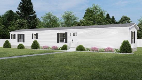 The ZION Exterior. This Manufactured Mobile Home features 3 bedrooms and 2 baths.
