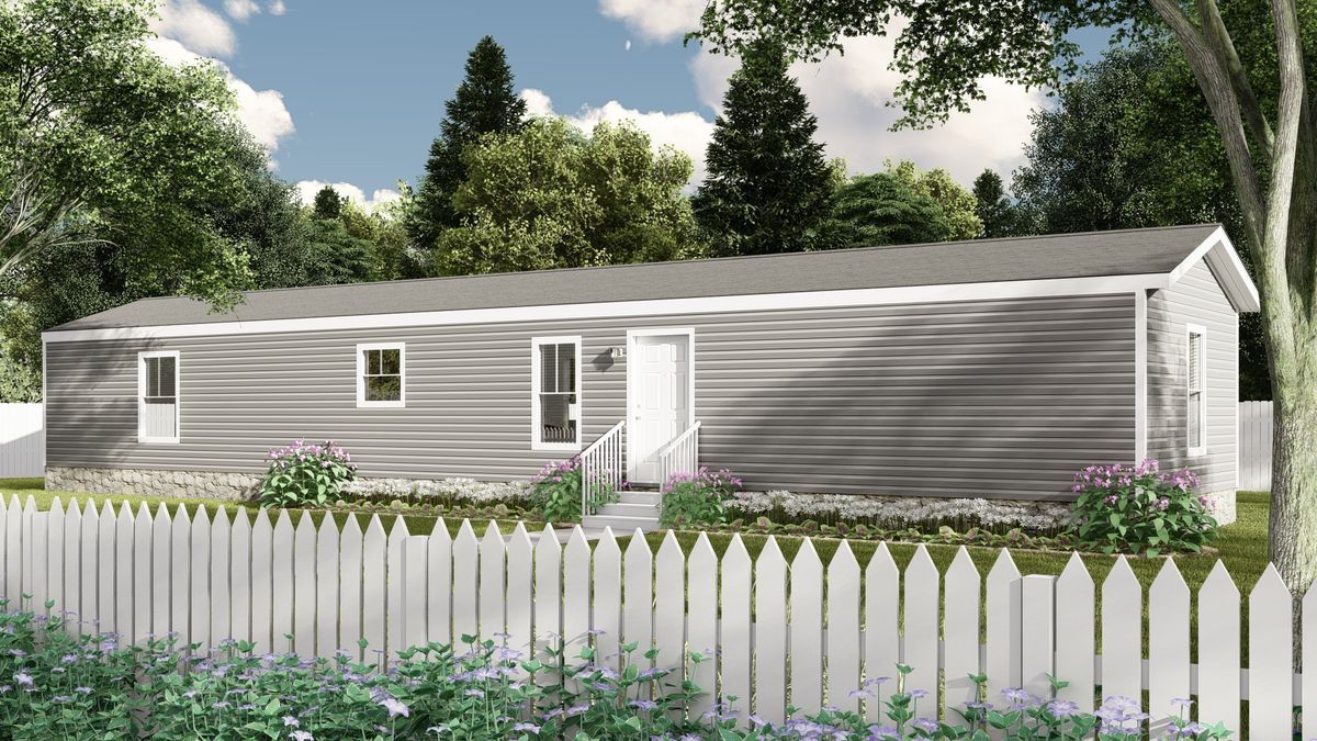 The RIGHT CHOICE 218-1 Exterior. This Manufactured Mobile Home features 3 bedrooms and 2 baths.