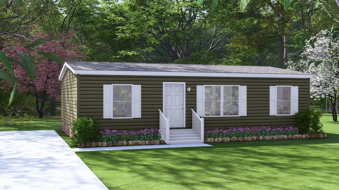 The ZIRCON Exterior. This Manufactured Mobile Home features 3 bedrooms and 2 baths.