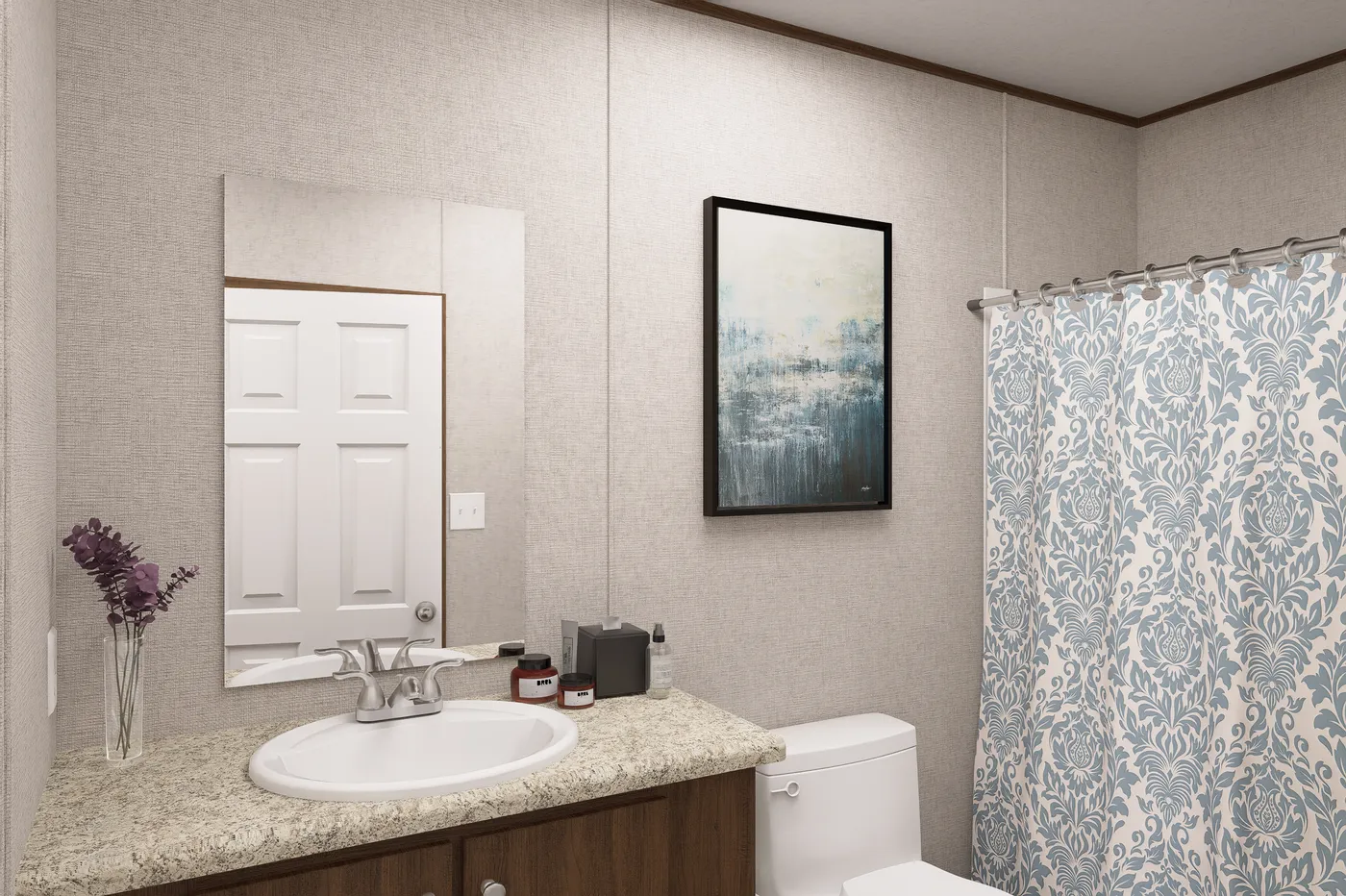 The DOGWOOD Exterior. This Manufactured Mobile Home features 2 bedrooms and 2 baths.