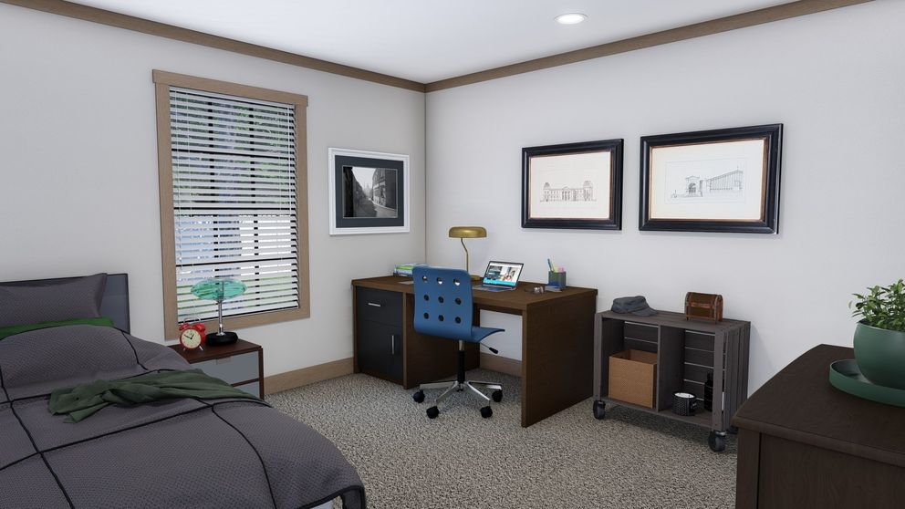 The THE TINSLEY Exterior. This Manufactured Mobile Home features 4 bedrooms and 2 baths.