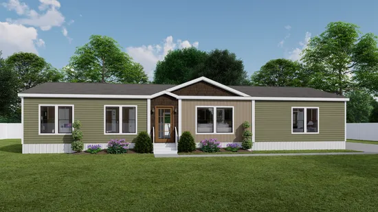 The THE LLOYD II Exterior. This Manufactured Mobile Home features 3 bedrooms and 2 baths.