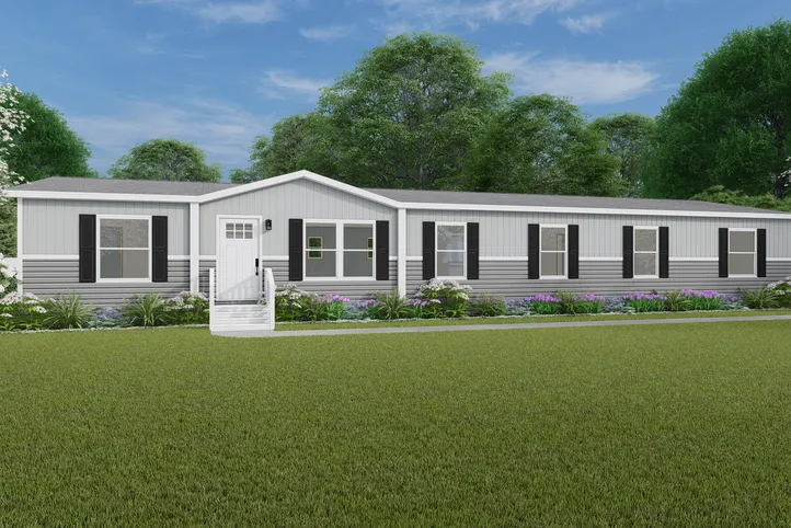 The SUMMIT Exterior. This Manufactured Mobile Home features 4 bedrooms and 3 baths.