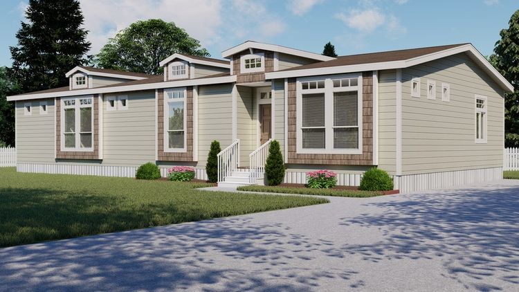 The TRANQUILITY TR3062A Exterior. This Manufactured Mobile Home features 3 bedrooms and 2 baths.
