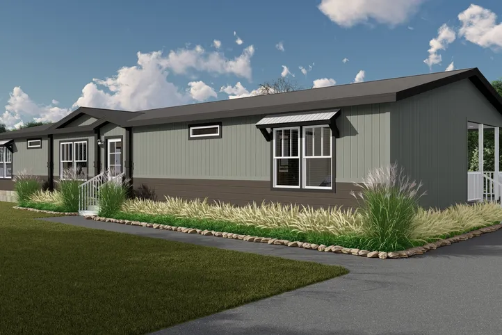 The THE CHANEL Exterior. This Manufactured Mobile Home features 4 bedrooms and 3 baths.