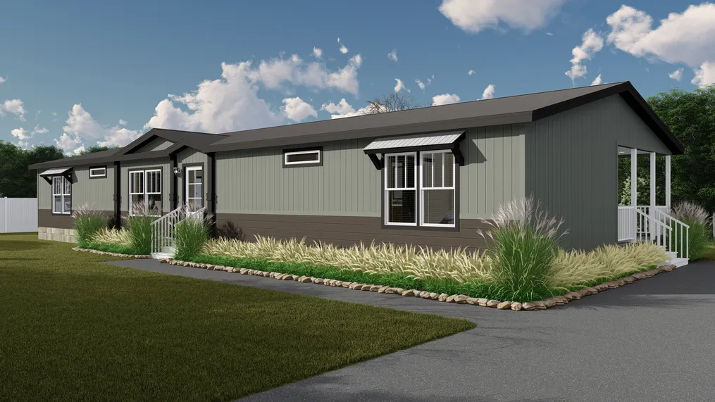 The THE CHANEL Exterior. This Manufactured Mobile Home features 4 bedrooms and 3 baths.