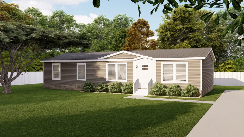 The 5628-E786 THE PULSE Exterior. This Manufactured Mobile Home features 3 bedrooms and 2 baths.
