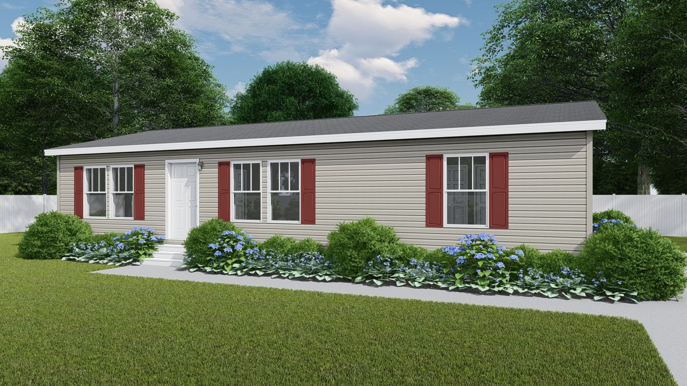The HARLEY ST/4828-MS009-1 SECT Exterior. This Manufactured Mobile Home features 3 bedrooms and 2 baths.