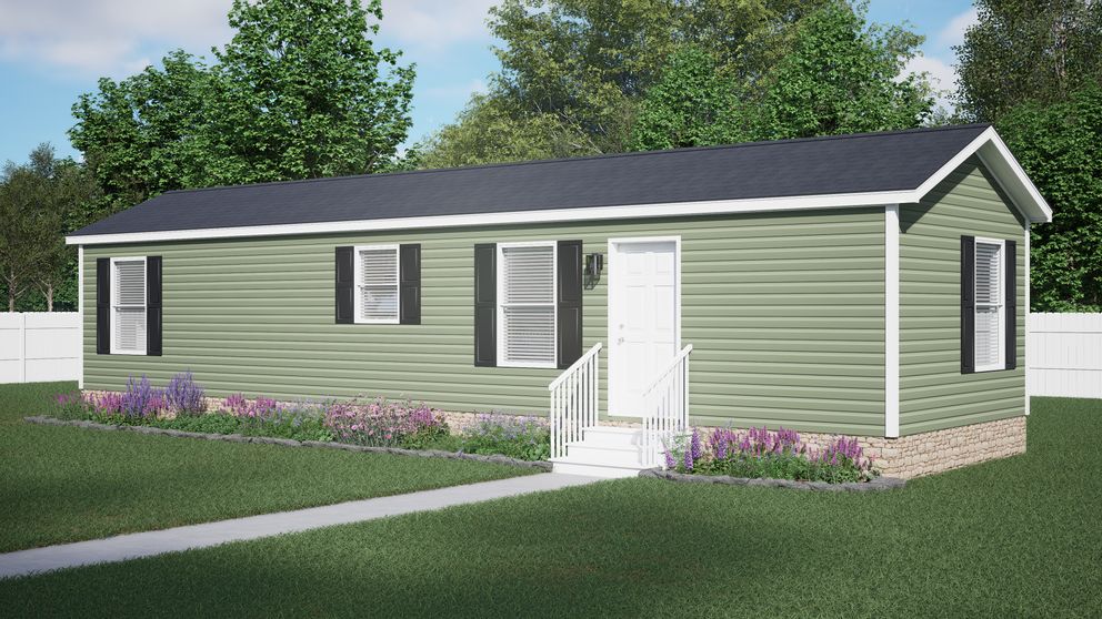 The 4814-CC04 RESOLVE 48 Exterior. This Manufactured Mobile Home features 2 bedrooms and 2 baths.