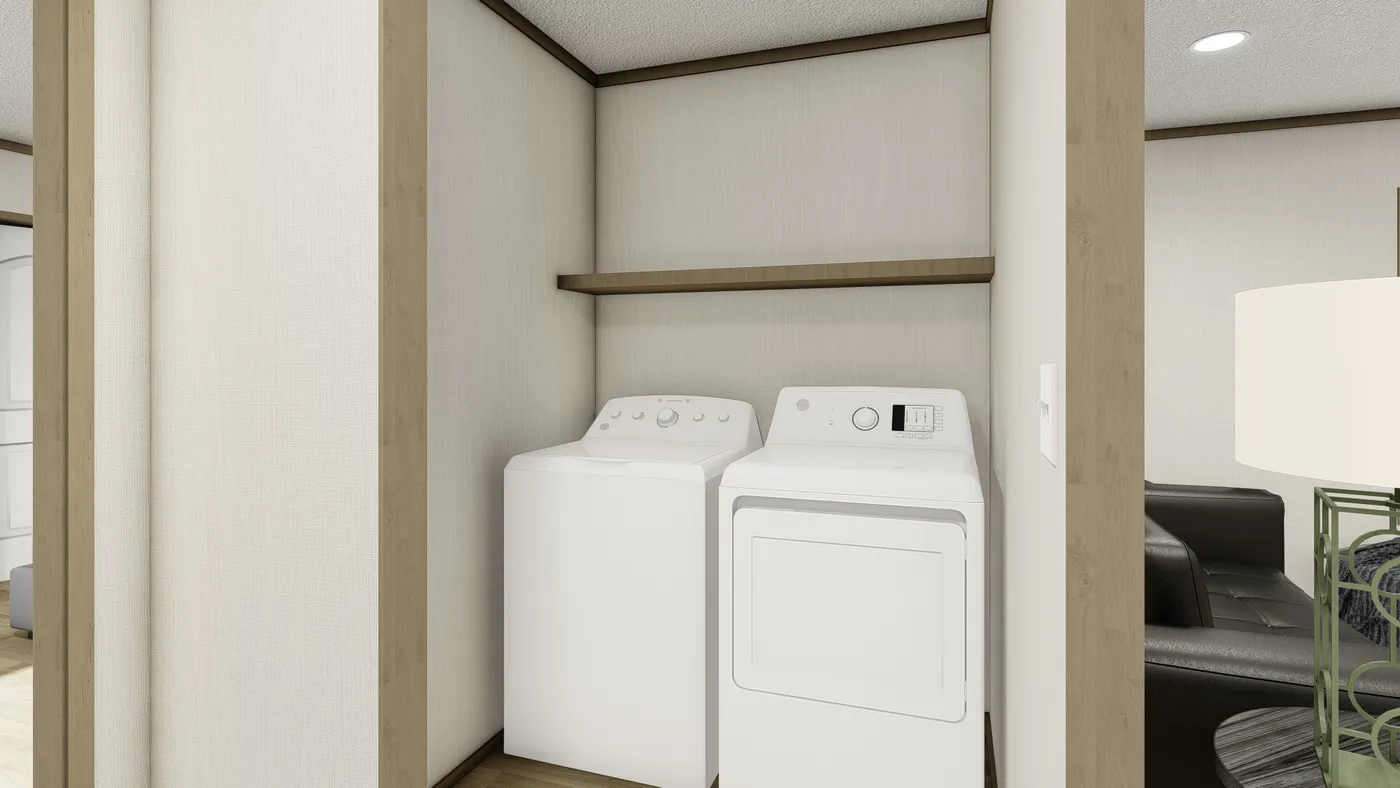 The VOYAGE Exterior. This Manufactured Mobile Home features 3 bedrooms and 2 baths.