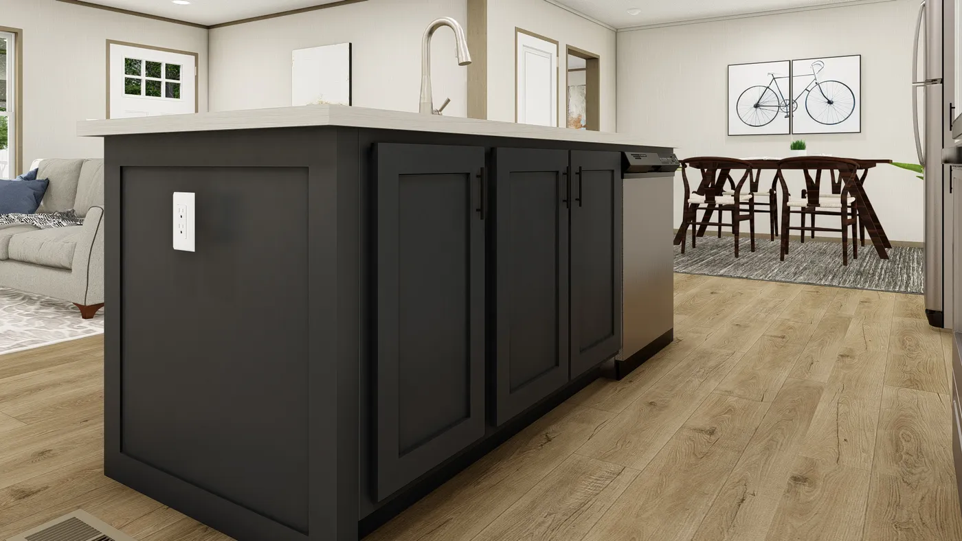 The EXPLORER NEW Exterior. This Manufactured Mobile Home features 3 bedrooms and 2 baths.