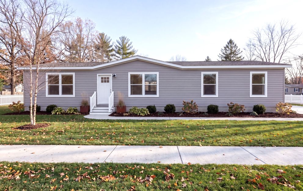 The THE RESERVE 60 Exterior. This Manufactured Mobile Home features 3 bedrooms and 2 baths.