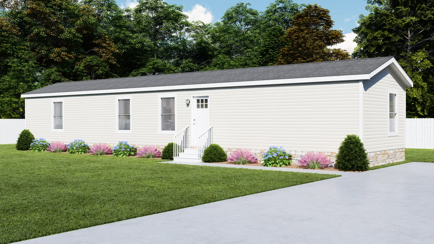 The 7616-4791 THE PULSE Exterior. This Manufactured Mobile Home features 3 bedrooms and 2 baths.