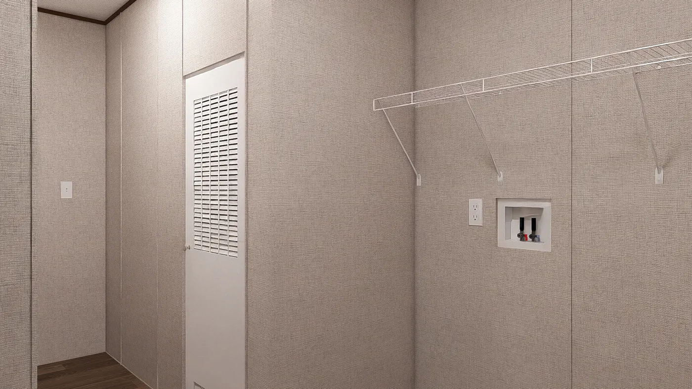 The SPRUCE Exterior. This Manufactured Mobile Home features 3 bedrooms and 2 baths.