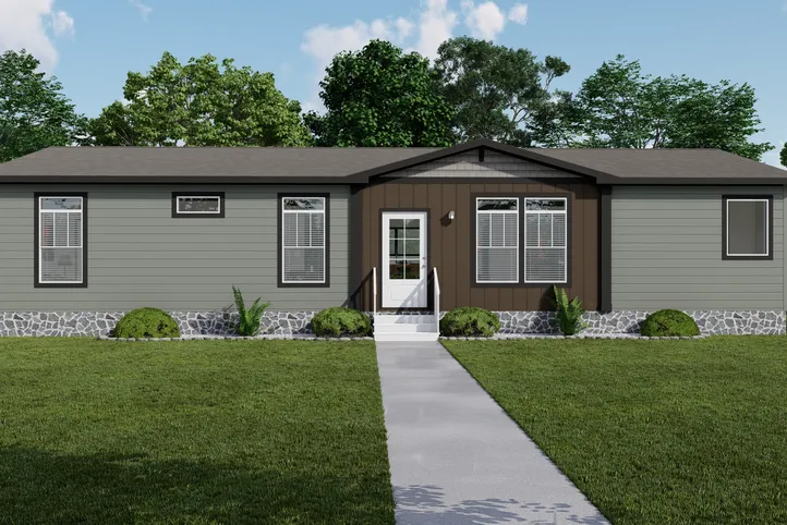 The THE DURANGO Exterior. This Manufactured Mobile Home features 3 bedrooms and 2 baths.