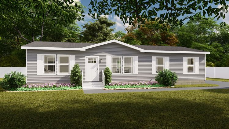 The TUCSON Exterior. This Manufactured Mobile Home features 3 bedrooms and 2 baths.