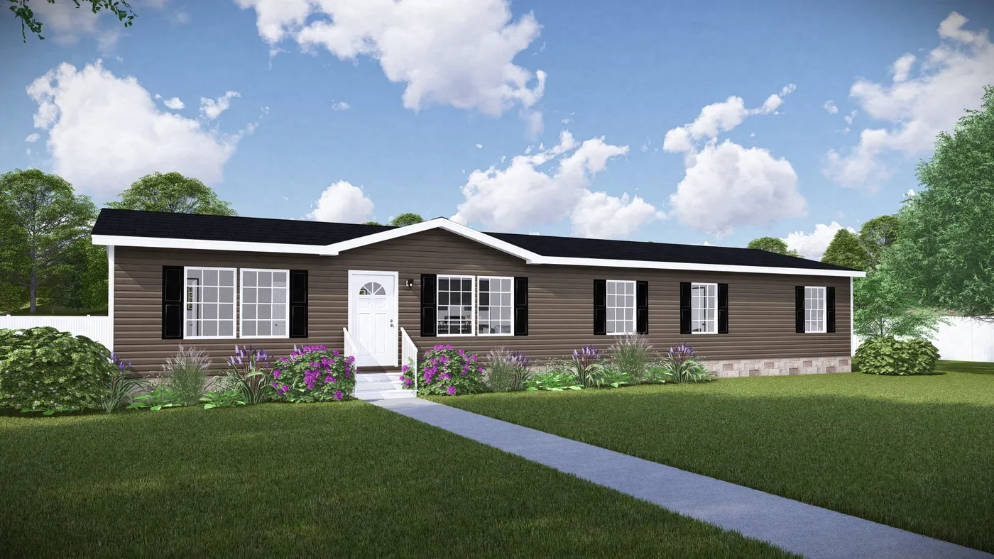 The LEGEND 28X68 Exterior. This Manufactured Mobile Home features 4 bedrooms and 2 baths.