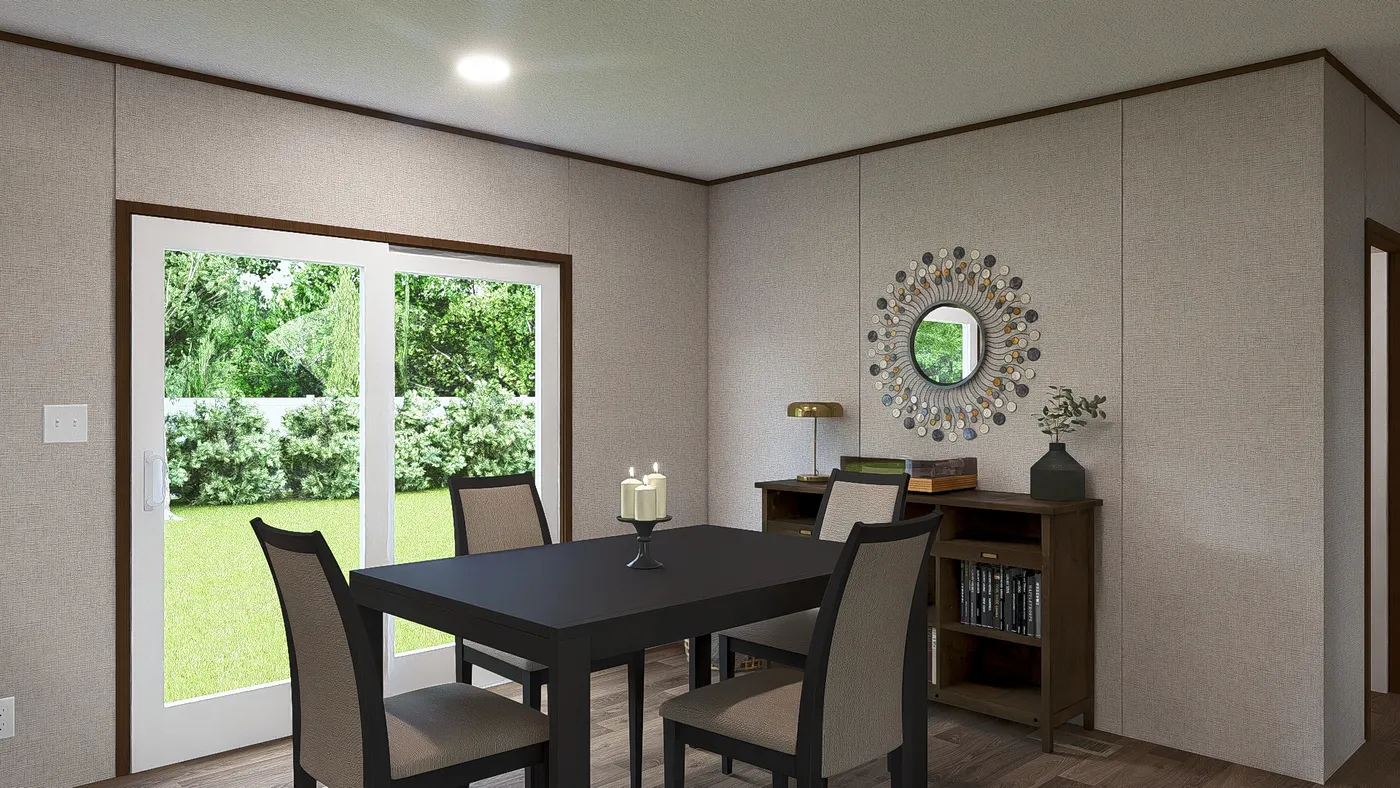 The REDWOOD Exterior. This Manufactured Mobile Home features 5 bedrooms and 3 baths.