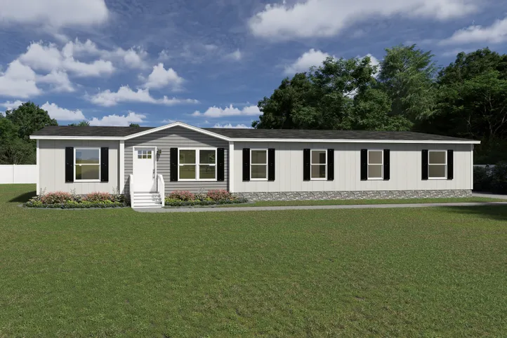 The SUMMIT Exterior. This Manufactured Mobile Home features 4 bedrooms and 3 baths.