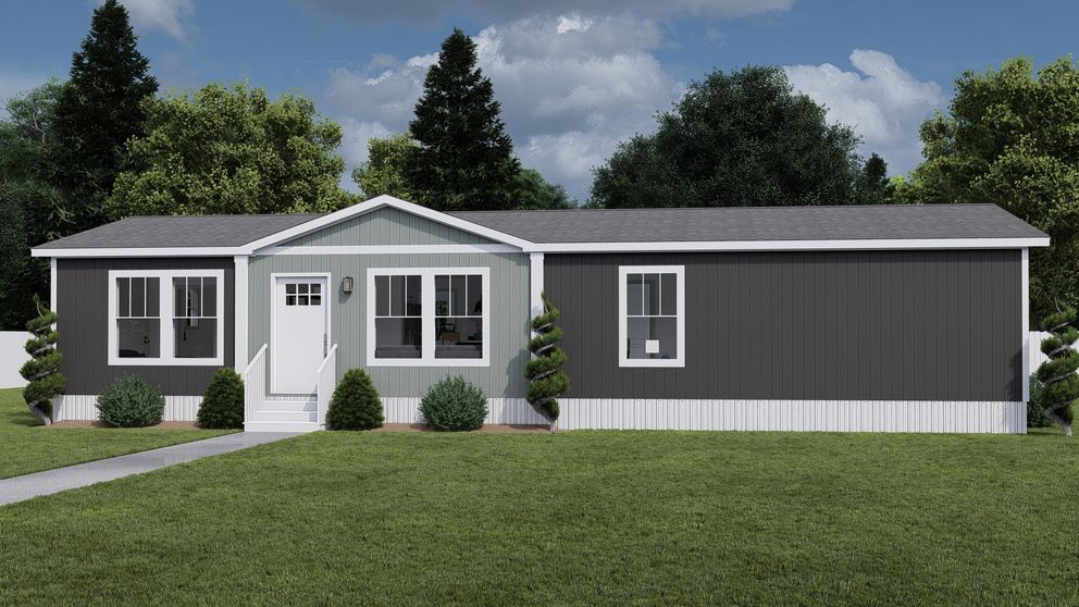 The MY GIRL Exterior. This Manufactured Mobile Home features 3 bedrooms and 2 baths.