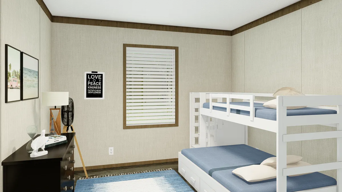 The GRAND LIVING 56 Interior. This Manufactured Mobile Home features 3 bedrooms and 2 baths.