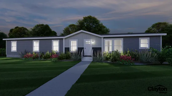 The BREEZE FARMHOUSE 72 Interior. This Manufactured Mobile Home features 4 bedrooms and 2 baths.