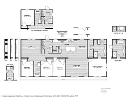 The LOCKLEAR Floor Plan. This Home features 4 bedrooms and 2 baths.
