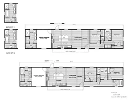 The ALPINE RIDGE Floor Plan. This Manufactured Mobile Home features 3 bedrooms and 2 baths.