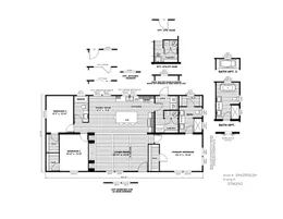 The NUMBER ONE Floor Plan. This Home features 3 bedrooms and 2 baths.