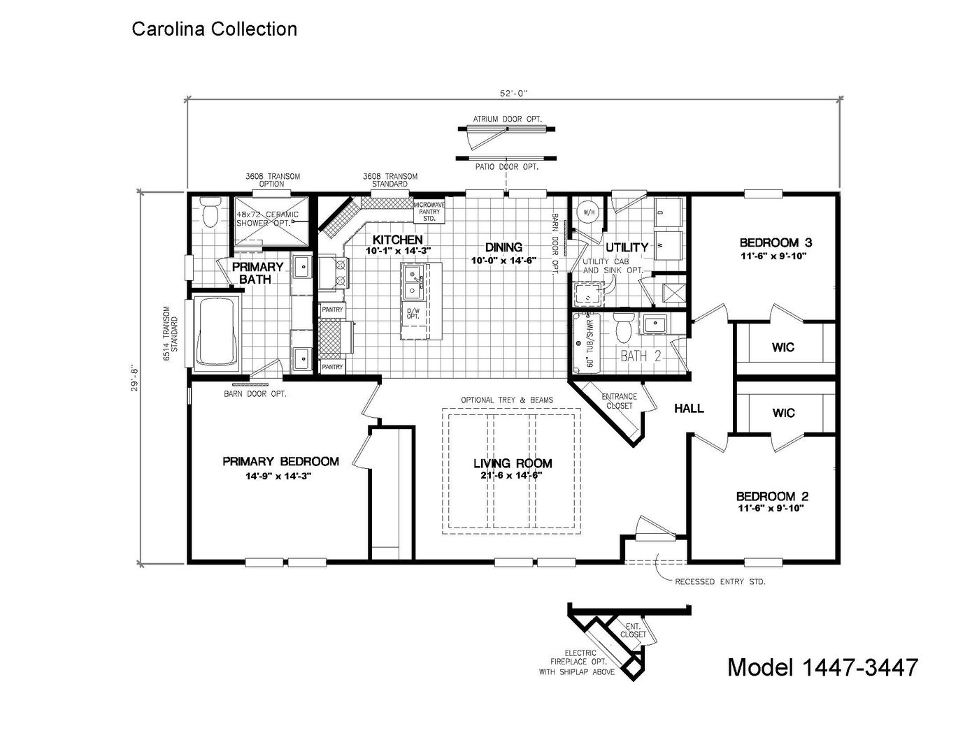 3447 CAROLINA Floorplan