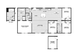 The ULTRA PRO 4 BR 28X56 Floor Plan. This Manufactured Mobile Home features 4 bedrooms and 2 baths.