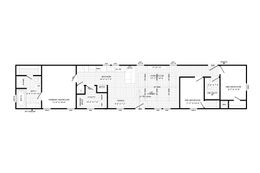 The THE MARION Floor Plan. This Manufactured Mobile Home features 3 bedrooms and 2 baths.