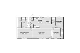 The THRILL Floor Plan. This Manufactured Mobile Home features 3 bedrooms and 2 baths.