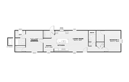 The SELECT 16722S Floor Plan. This Manufactured Mobile Home features 2 bedrooms and 2 baths.