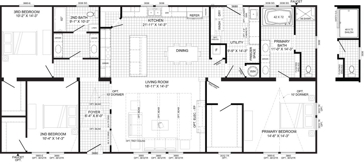 THE REED Floor Plan