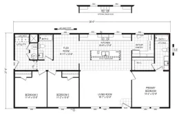 The 5628-786 THE PULSE Floor Plan. This Manufactured Mobile Home features 3 bedrooms and 2 baths.