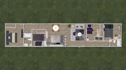 The BLAZER 76 4A Floor Plan. This Manufactured Mobile Home features 4 bedrooms and 2 baths.