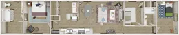 The THE DESIRE Floor Plan. This Manufactured Mobile Home features 3 bedrooms and 2 baths.