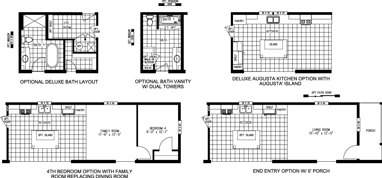 The MOONSTONE Floor Plan Options