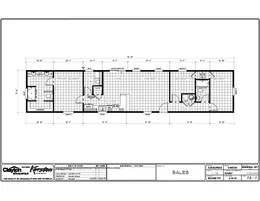 The SUNRISE 16X76 Floor Plan. This Manufactured Home features 3 bedrooms and 2 baths.