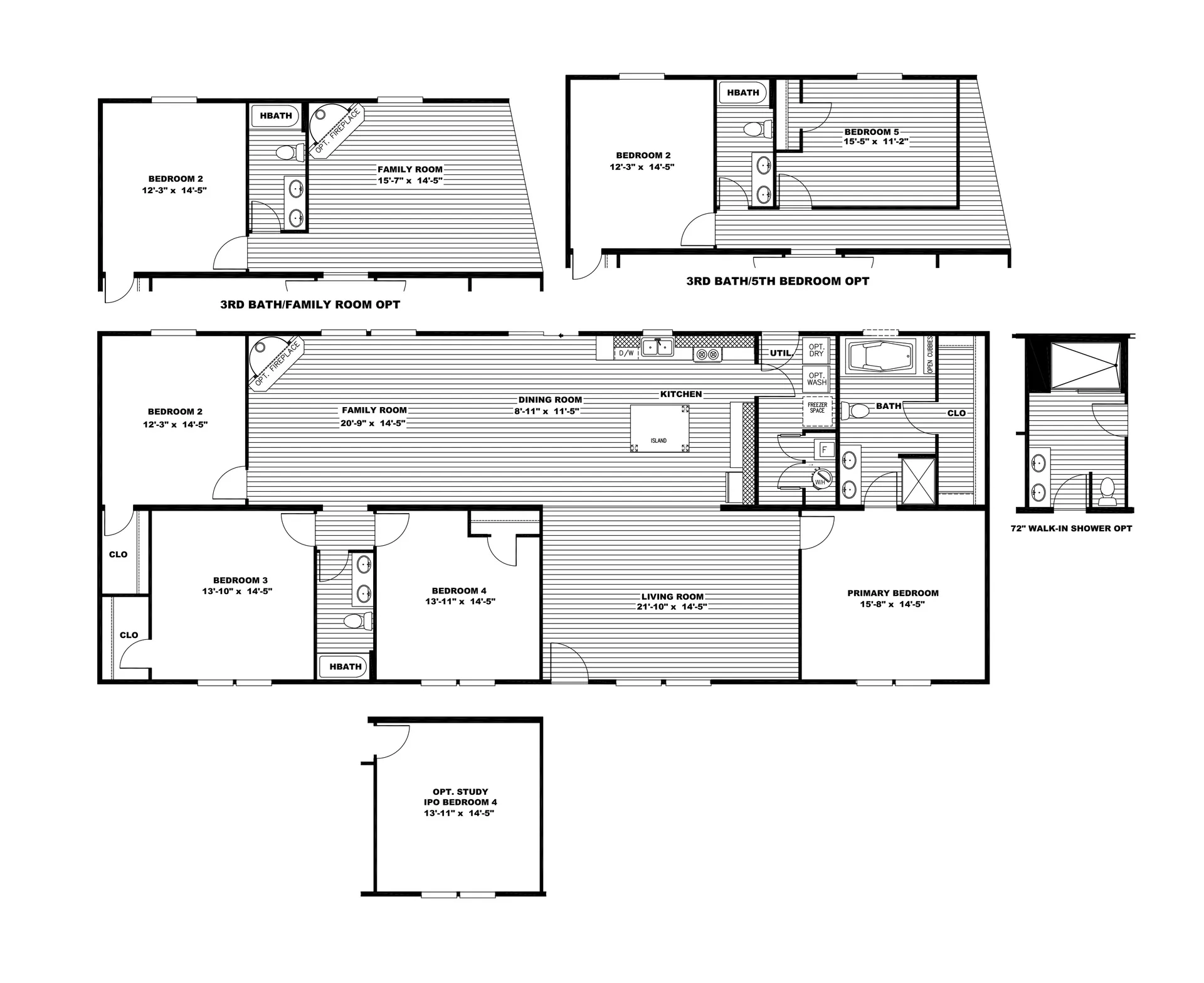 Ultra PRO Big BOY 4 BR 32X76 Flooplan