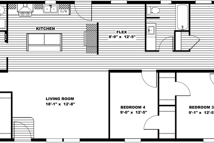 Optional 4 Bedroom / Larger Flex