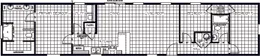 The SUNRISE 16X76 Floor Plan. This Manufactured Mobile Home features 3 bedrooms and 2 baths.