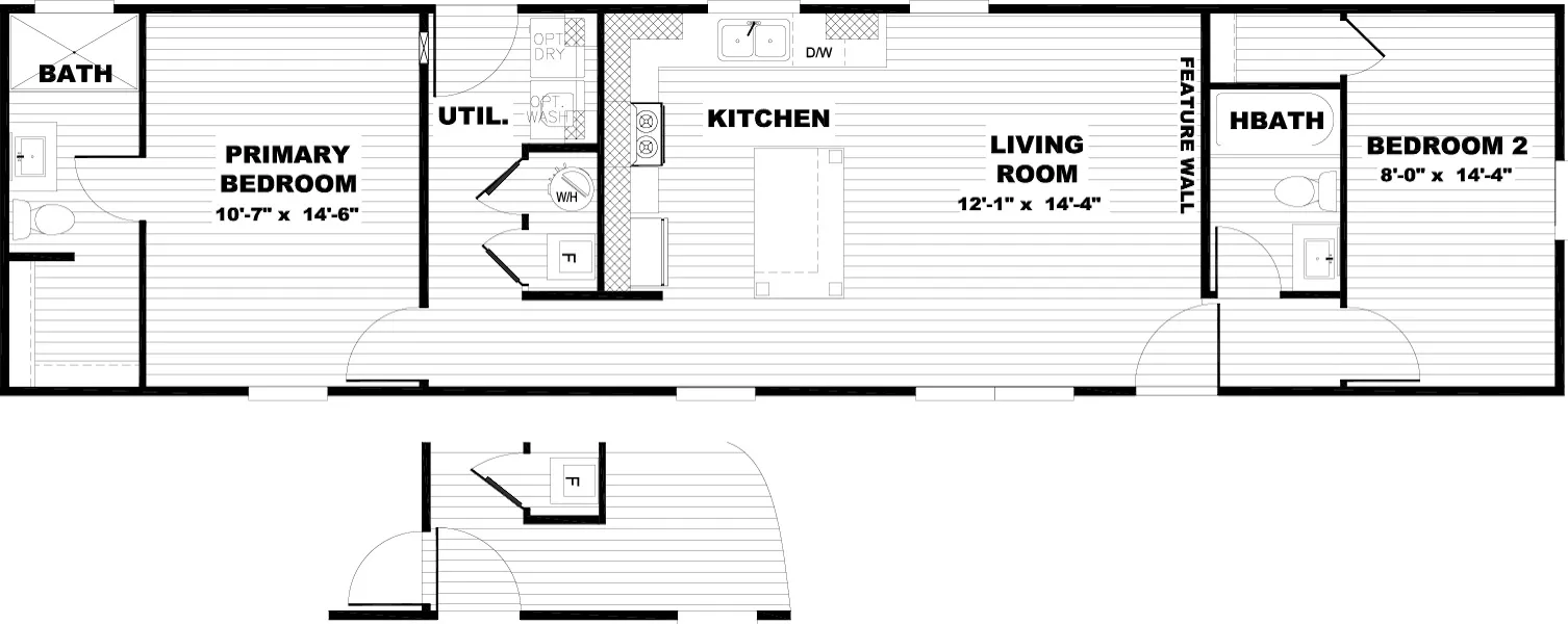 The Casita - Fancy Single - Better Than A Tiny HOU Flooplan