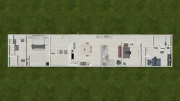 The 4204 "TOPSAIL" 7616 Floor Plan. This Manufactured Mobile Home features 3 bedrooms and 2 baths.