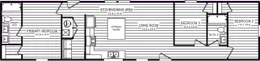 The 4202 "HATTERAS" 6616 Floor Plan. This Manufactured Mobile Home features 3 bedrooms and 2 baths.