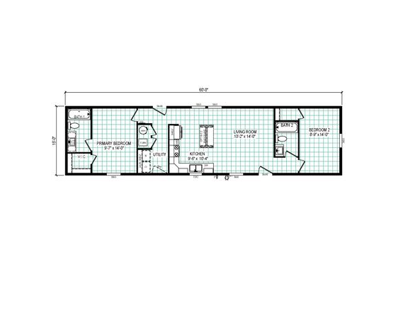 6016-CC01 CORNERSTONE 60 Floor Plan