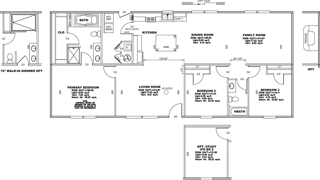 Ultra PRO 3 BR 28X60 Flooplan