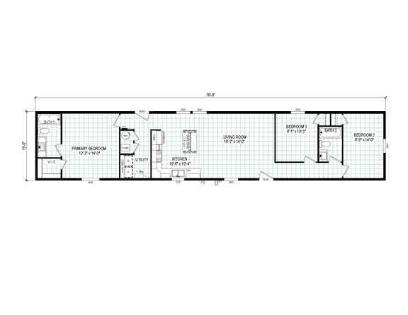 7616-CC01 CORNERSTONE 76 Floor Plan