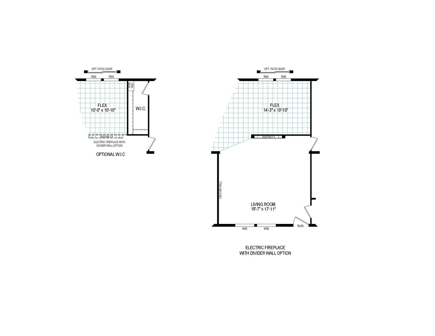 Floor plan options